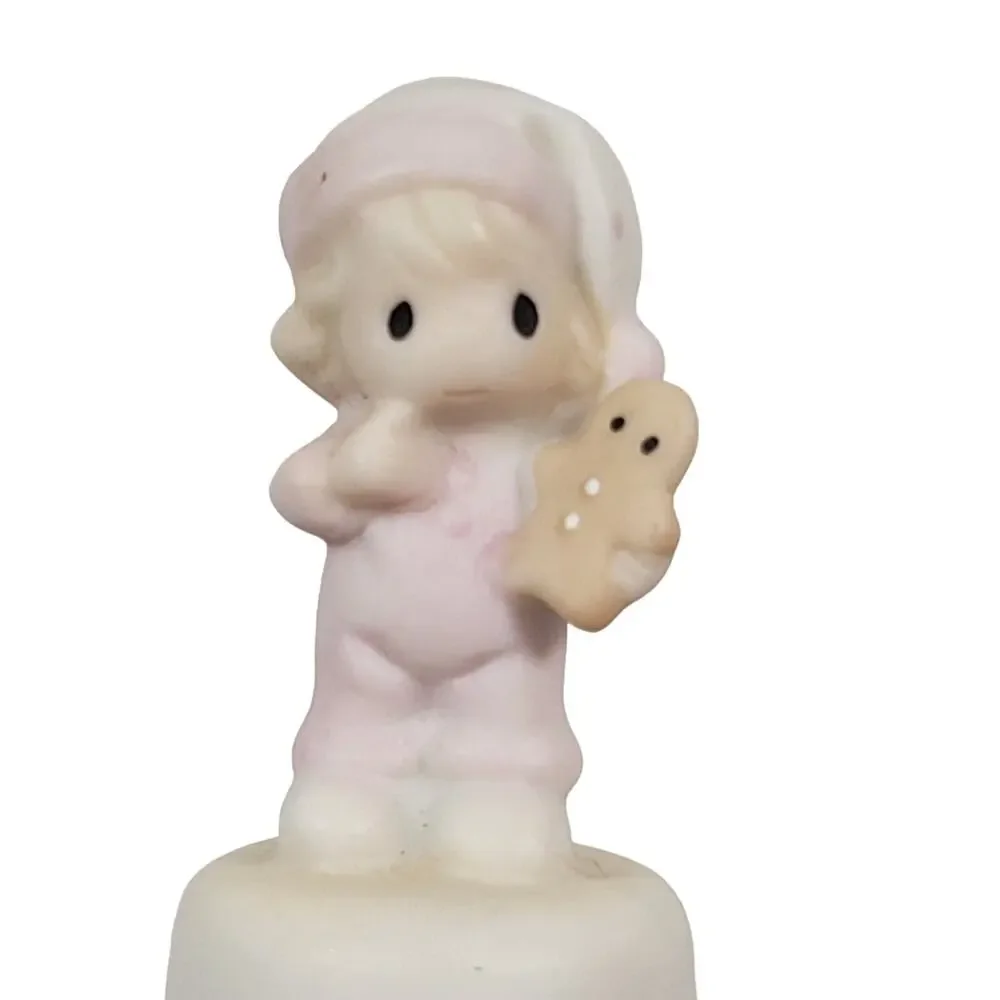 Precious Moments Bell Figurine 1993 Gingerbread Child PMI Indonesia Small 2